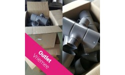 Verloop kruis T-stuk 100/60 mm