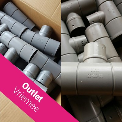 Verloop T-Stuk 80-65 mm